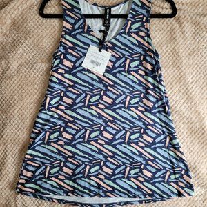 x-small, blue sleeveless tank, Agnes & Dora